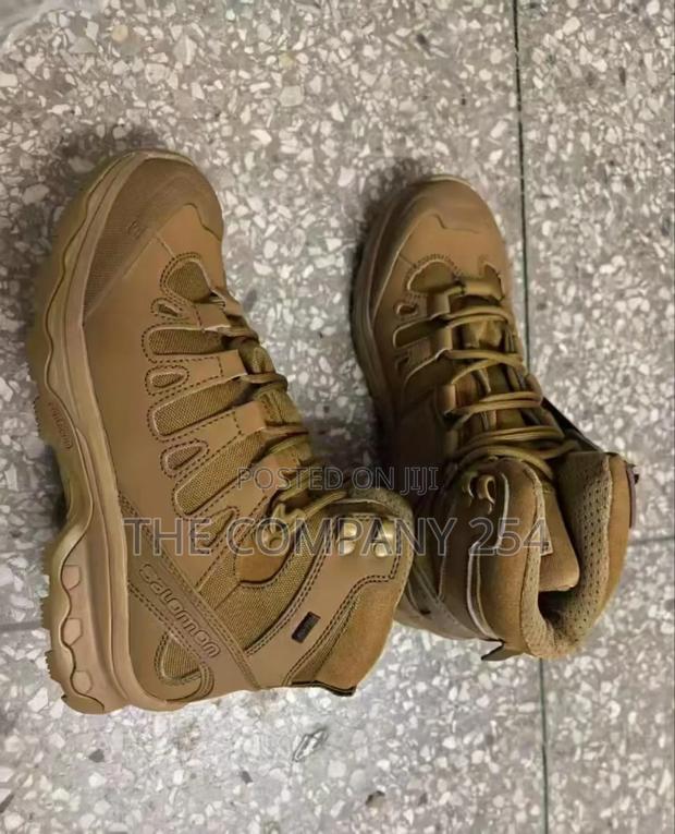 Original Leather Salomon Military Outdoor Hiking Boot Shoes