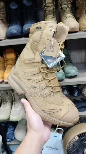 Original Leather Salomon Military Outdoor Hiking Boot Shoes