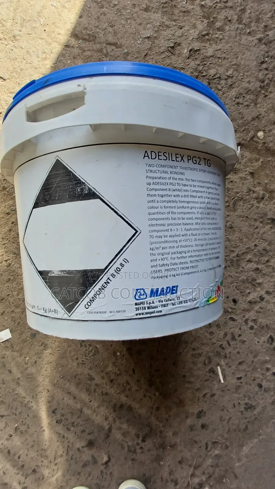 Adesilex Pg2  Epoxy Adhesive  For Structural Bonding 6ltrs