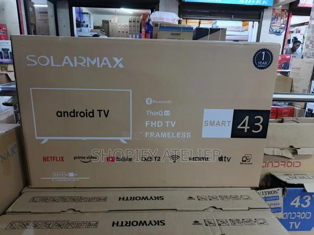 43" Solar Max Thin Q Ai Smart Android Tv - main view