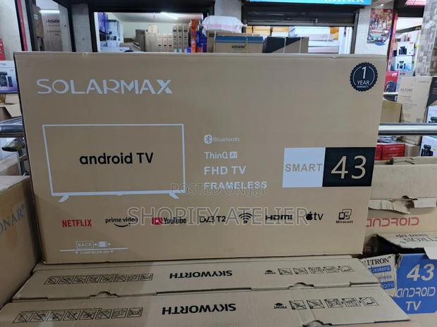43" Solar Max Thin Q Ai Smart Android Tv - thumbnail 3
