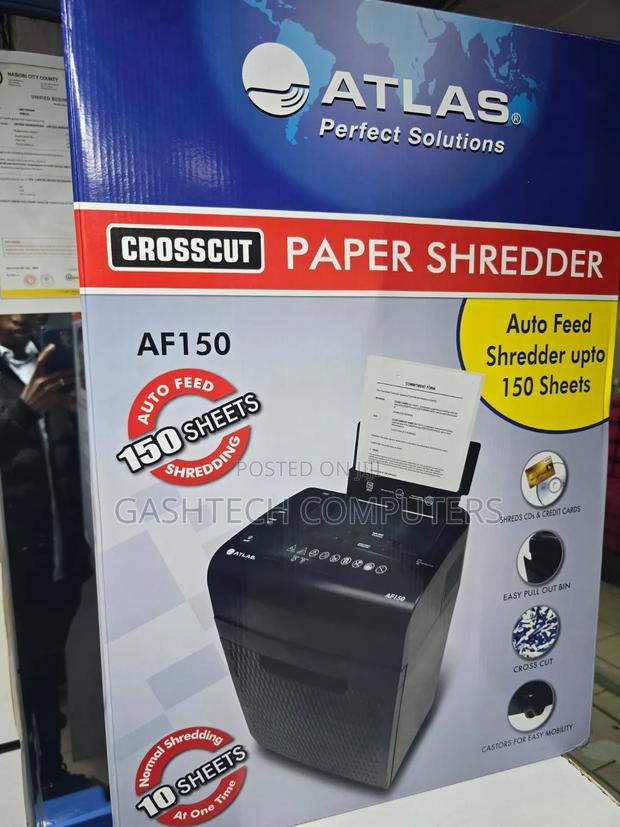 Shreds Up to 10 Sheets Atlas Af150 Paper Shreddder