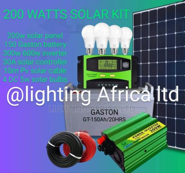 200 Watts Domestic Use Home Solar System - main view