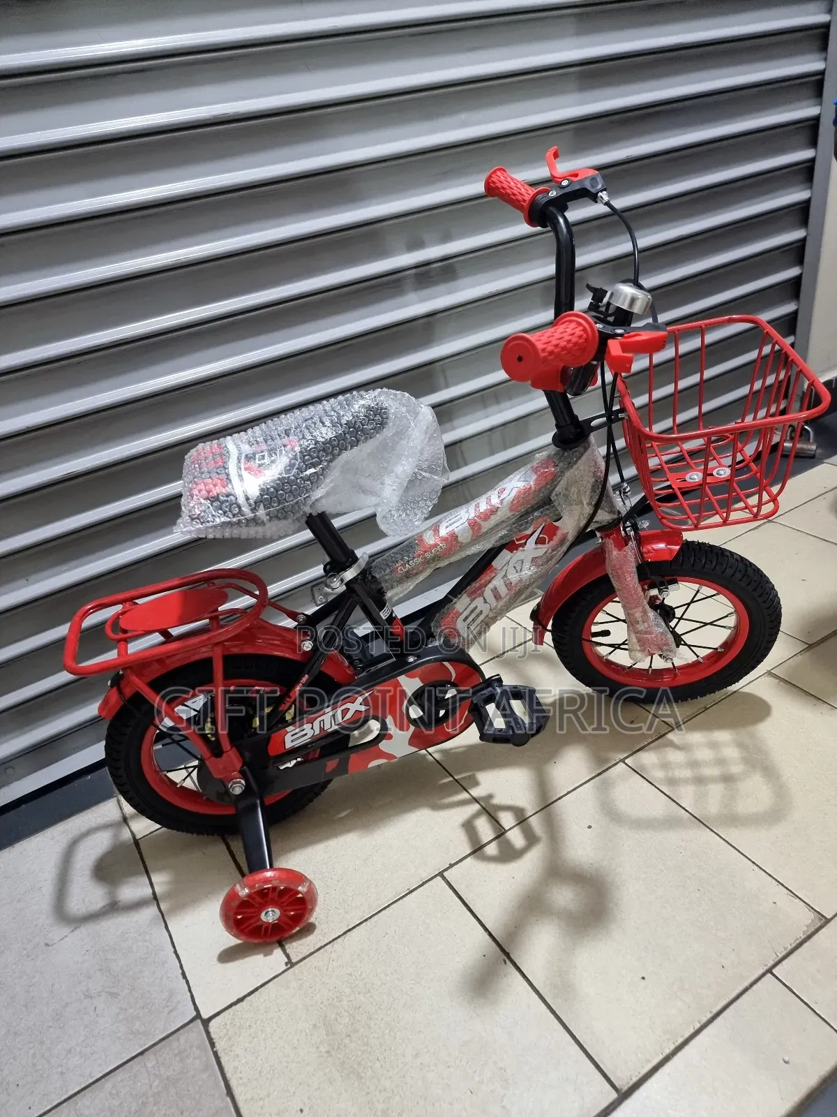 Red BMX Size 12" Bike for 3-5 Years Kids