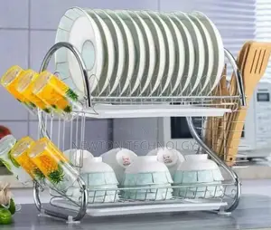 ` 2 Layer Stainless Dishrack