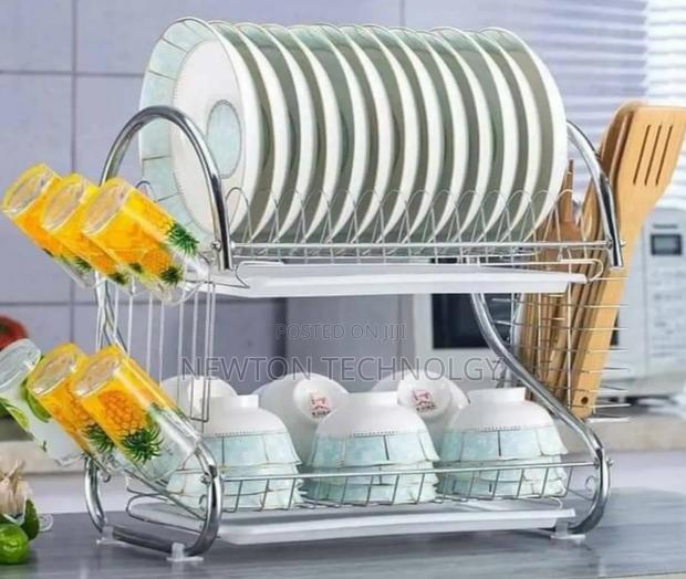 ` 2 Layer Stainless Dishrack