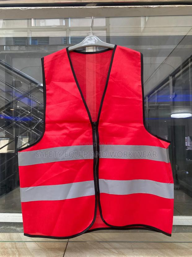 Red Zipped Reflectors With Custom Branding Option