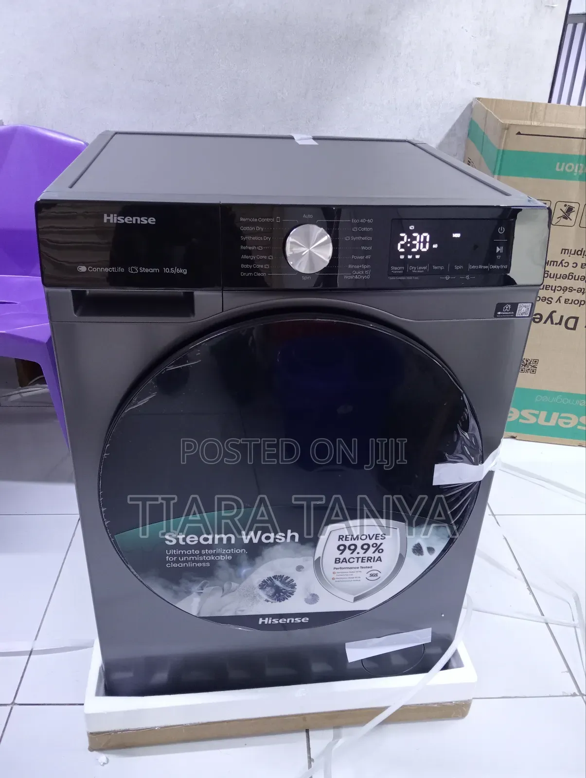 Hisense 10.5 and 6kg Wash and Dry Machine