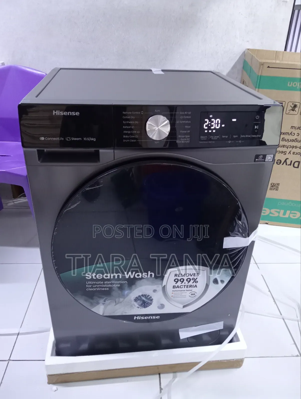 Hisense 10.5 and 6kg Wash and Dry Machine