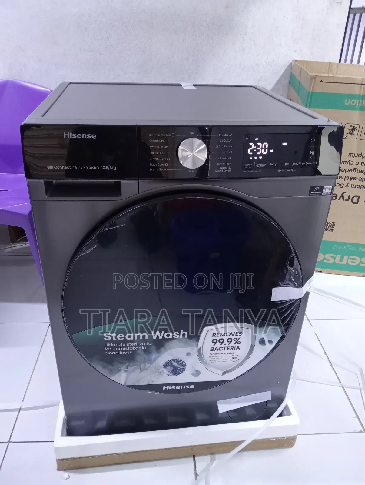 Hisense 10.5 and 6kg Wash and Dry Machine