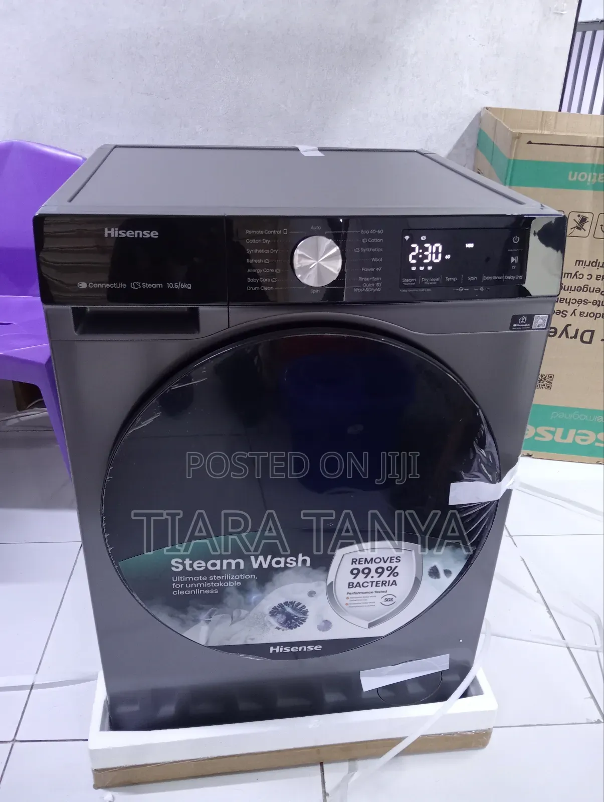 Hisense 10.5 and 6kg Wash and Dry Machine