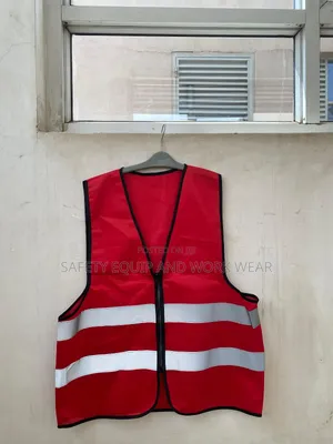Red Zipped Reflectors With A Front Zipper