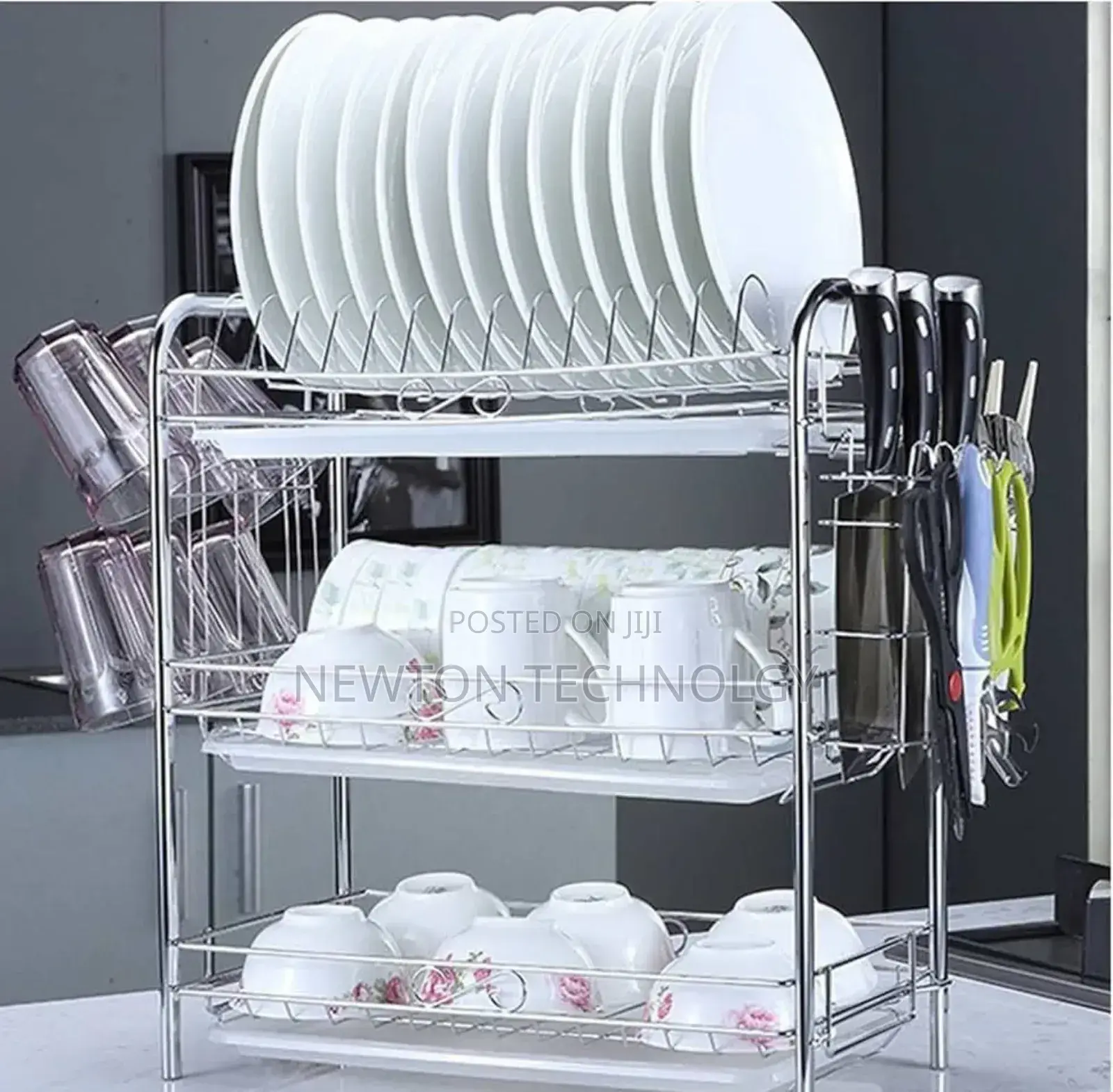 3tier Steel Stainless Dishrack
