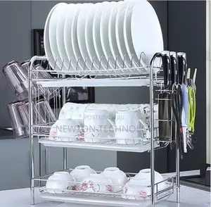 3tier Steel Stainless Dishrack