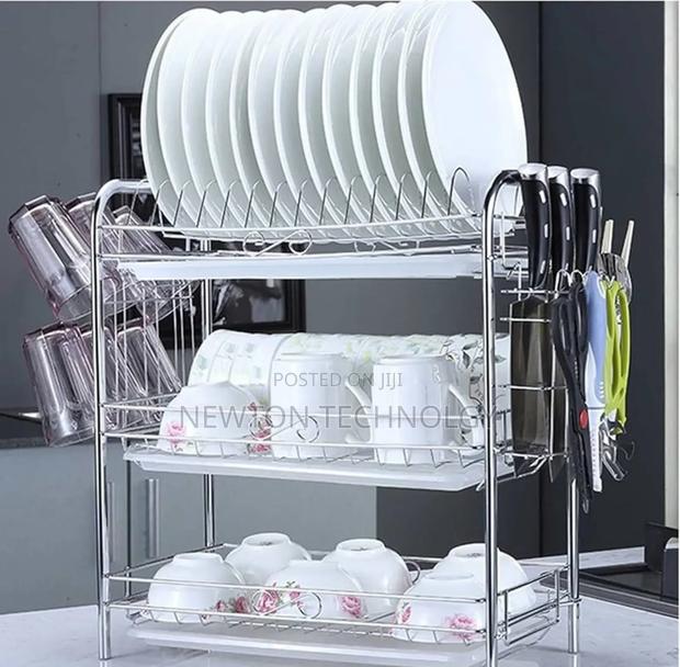 3tier Steel Stainless Dishrack - main view