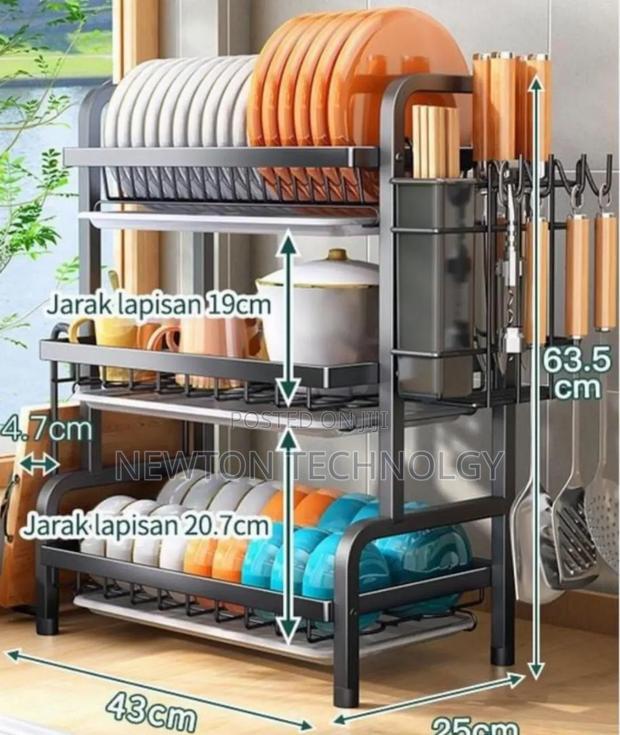 3 Tires Dishrack Advanced Black - main view