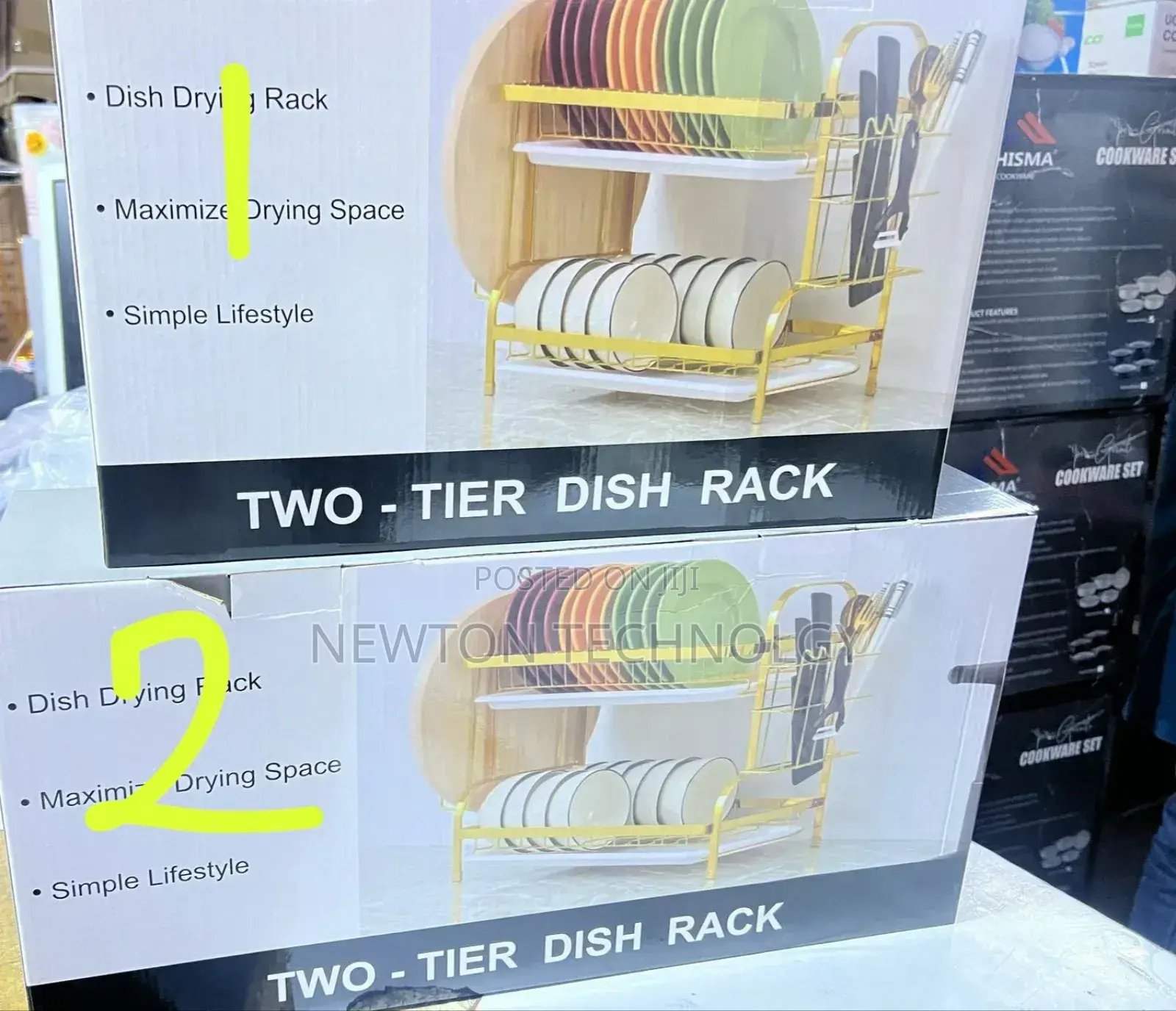 1.Two Tire Golden Advanced Dishrack