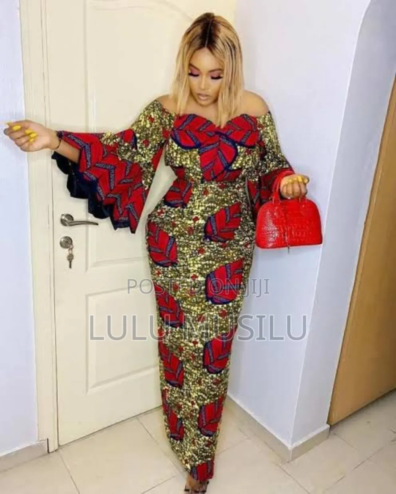 Fish-Sleeve Kitenge Dresses