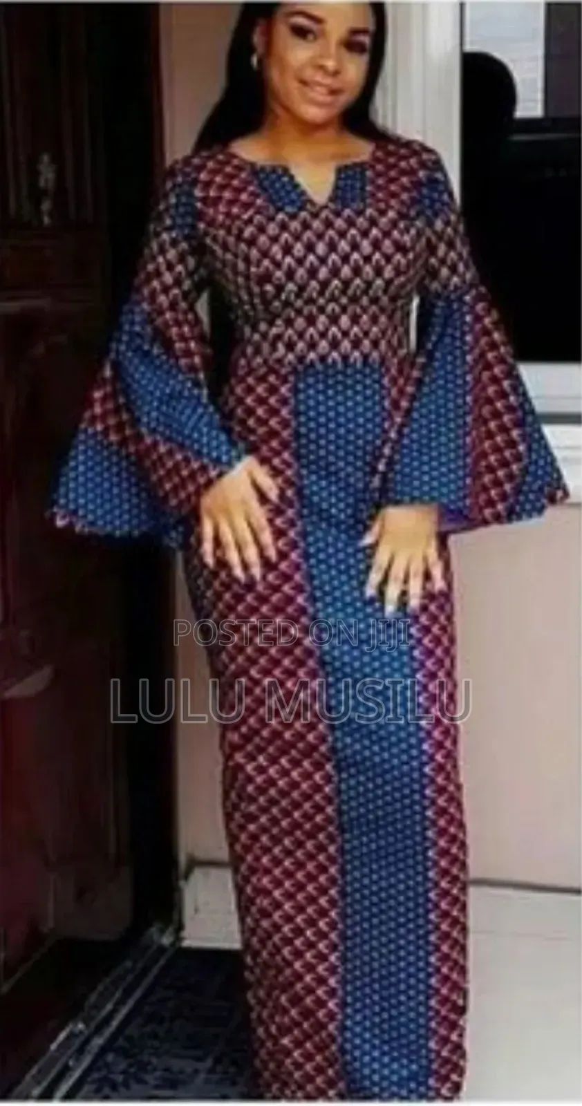 Fish-Sleeve Kitenge Dresses