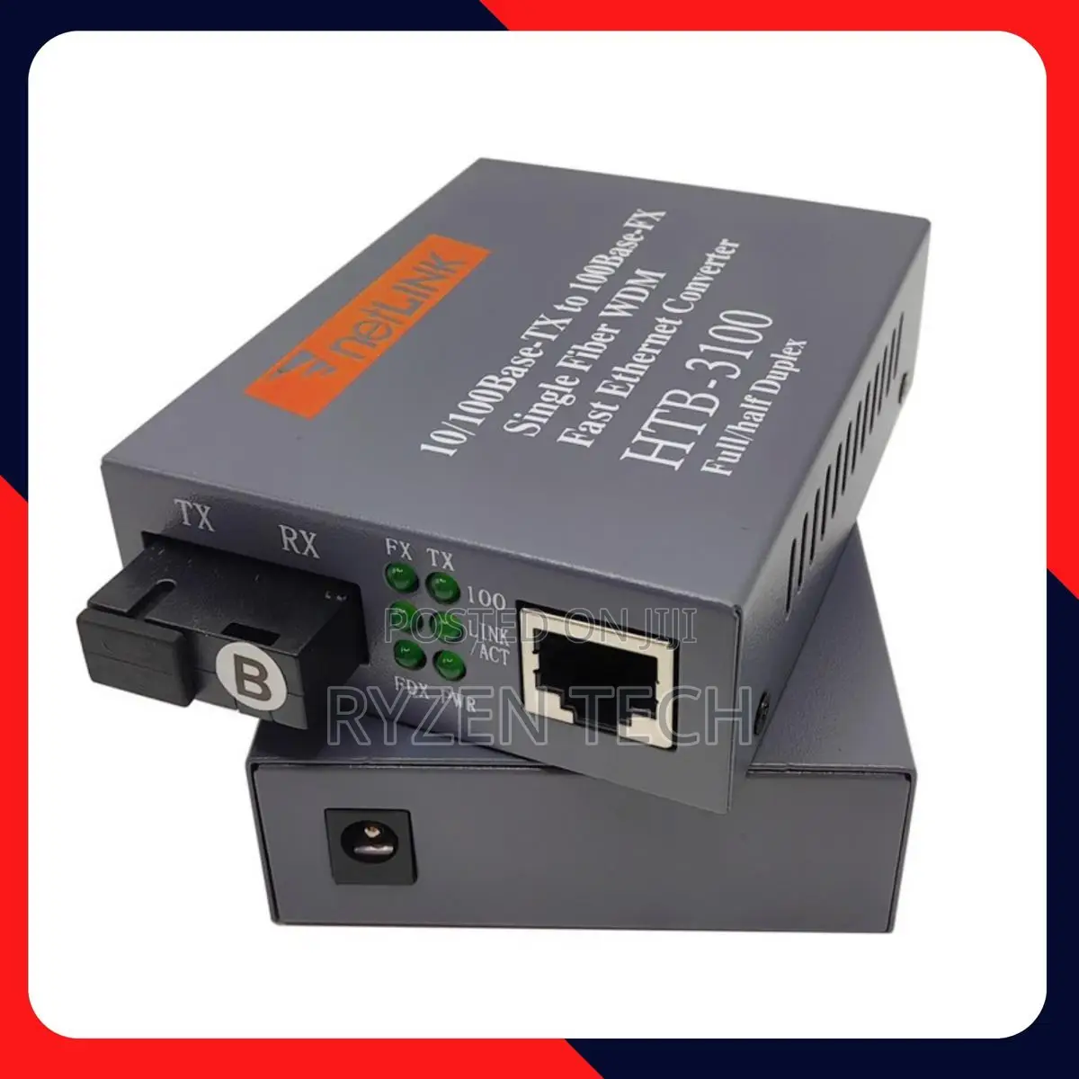 Netlink Fiber Optic Media Converter HTB-1100s-25km