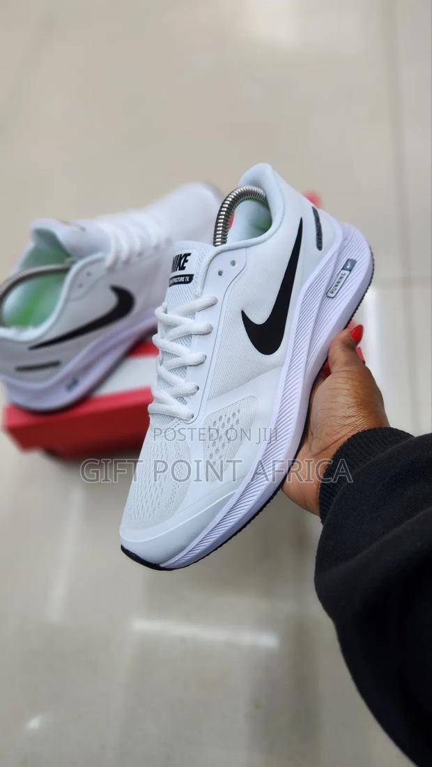 All White Nike Running Zoom Sport Shoes - main view