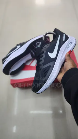 Black White Sole Nike Running Zoom Sneakers