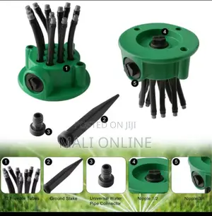 360°Automatic Gardensprinkler With Adjustable Noodle Nozzles