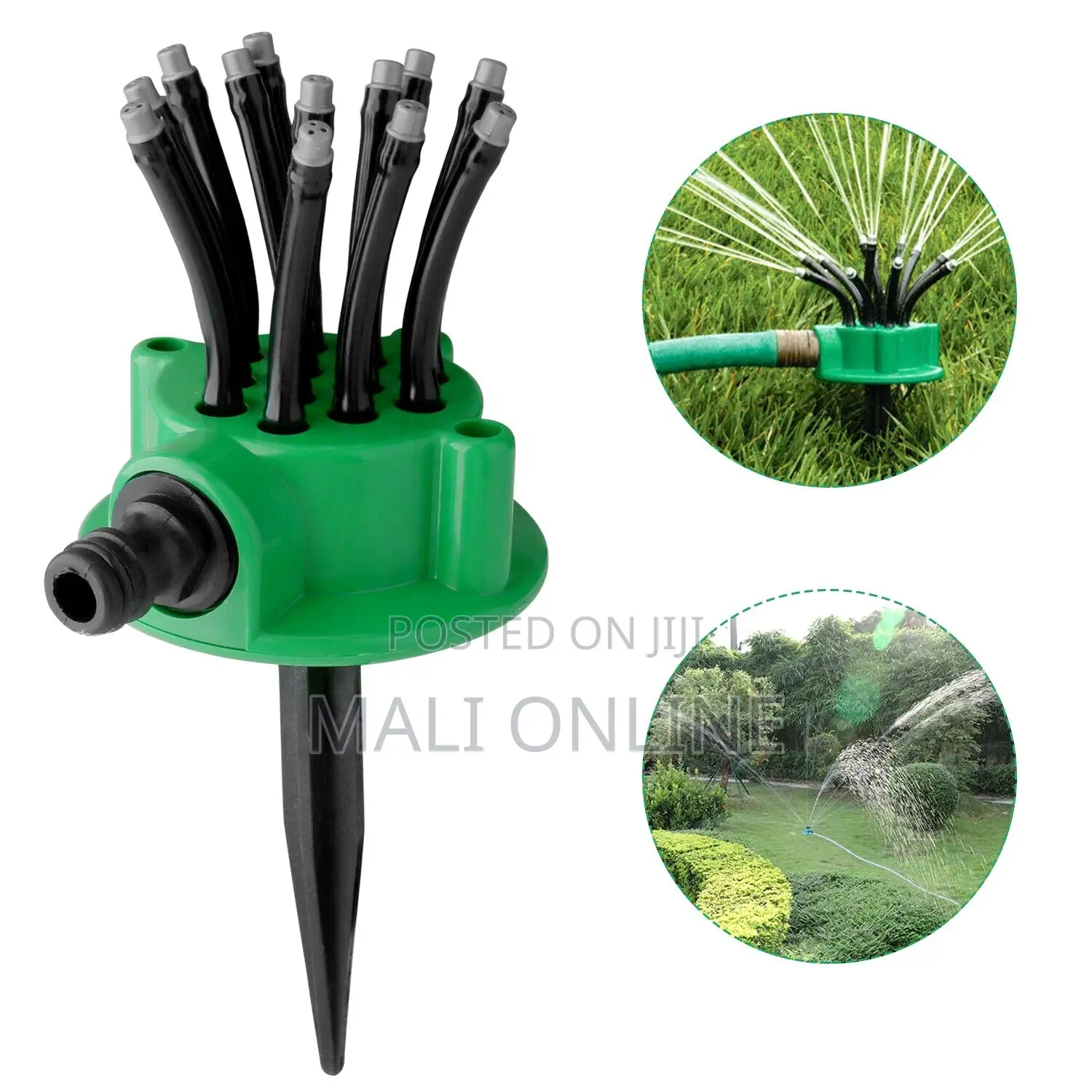 360°Automatic Gardensprinkler With Adjustable Noodle Nozzles