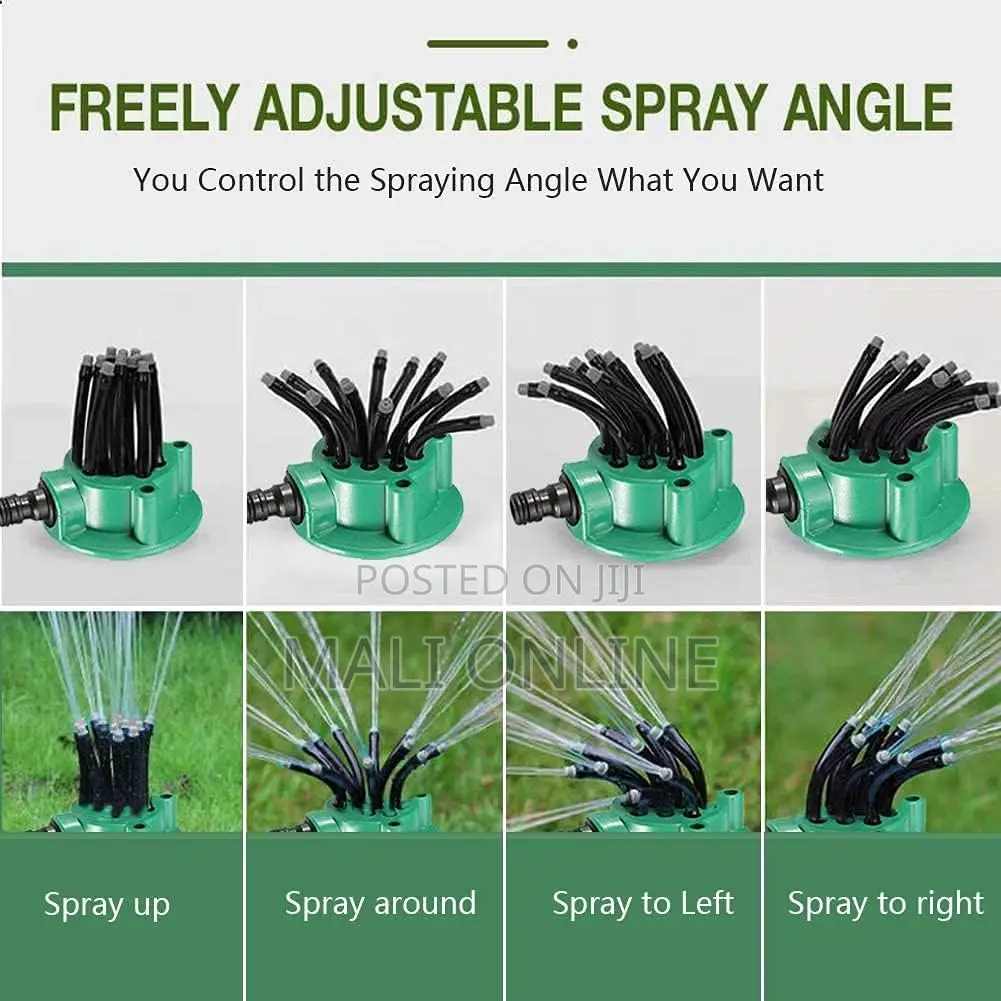 360°Automatic Gardensprinkler With Adjustable Noodle Nozzles