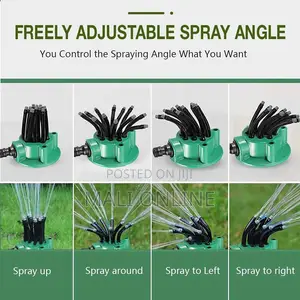 360°Automatic Gardensprinkler With Adjustable Noodle Nozzles