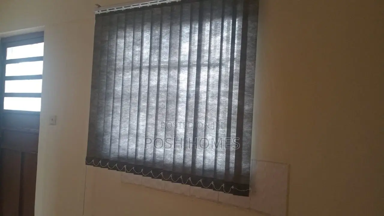 Grey Vertical Window Blinds