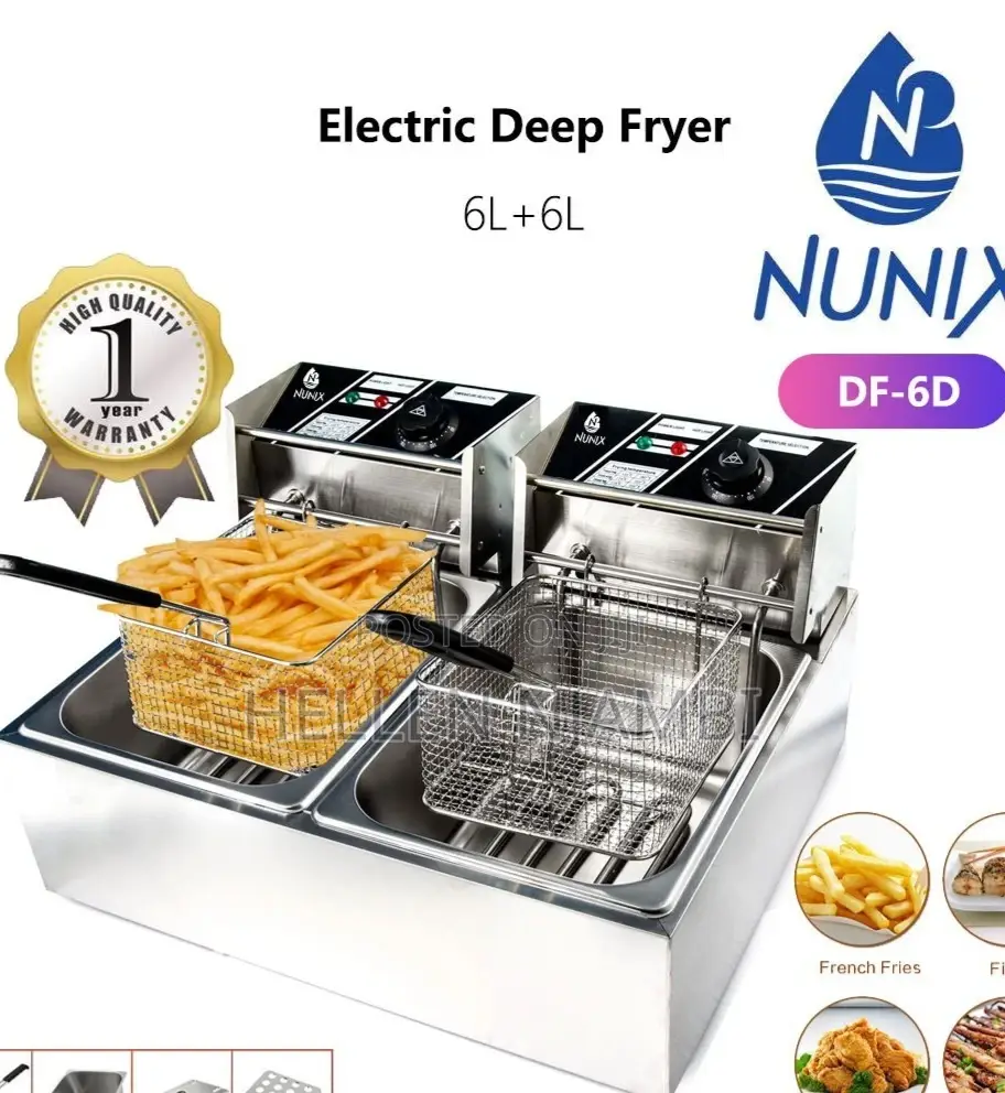 Nunix Double Deep Fryer 6l+6l