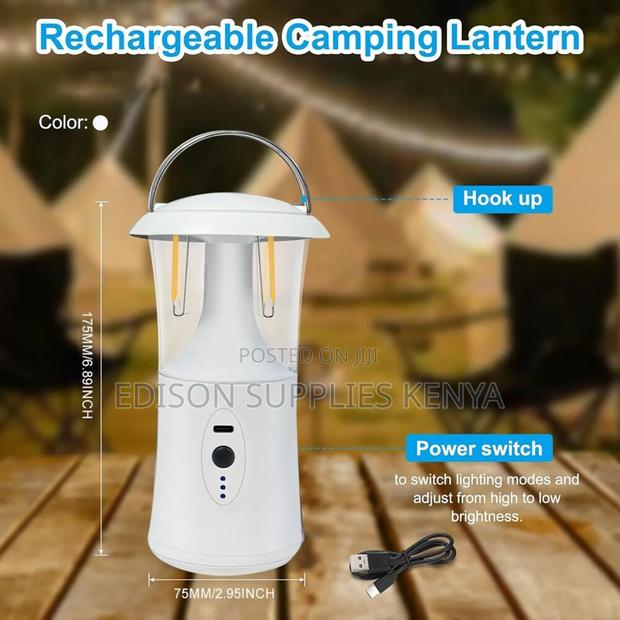 Rechargeable Lantern Lamp Bright With 3 Modes Light - thumbnail 4