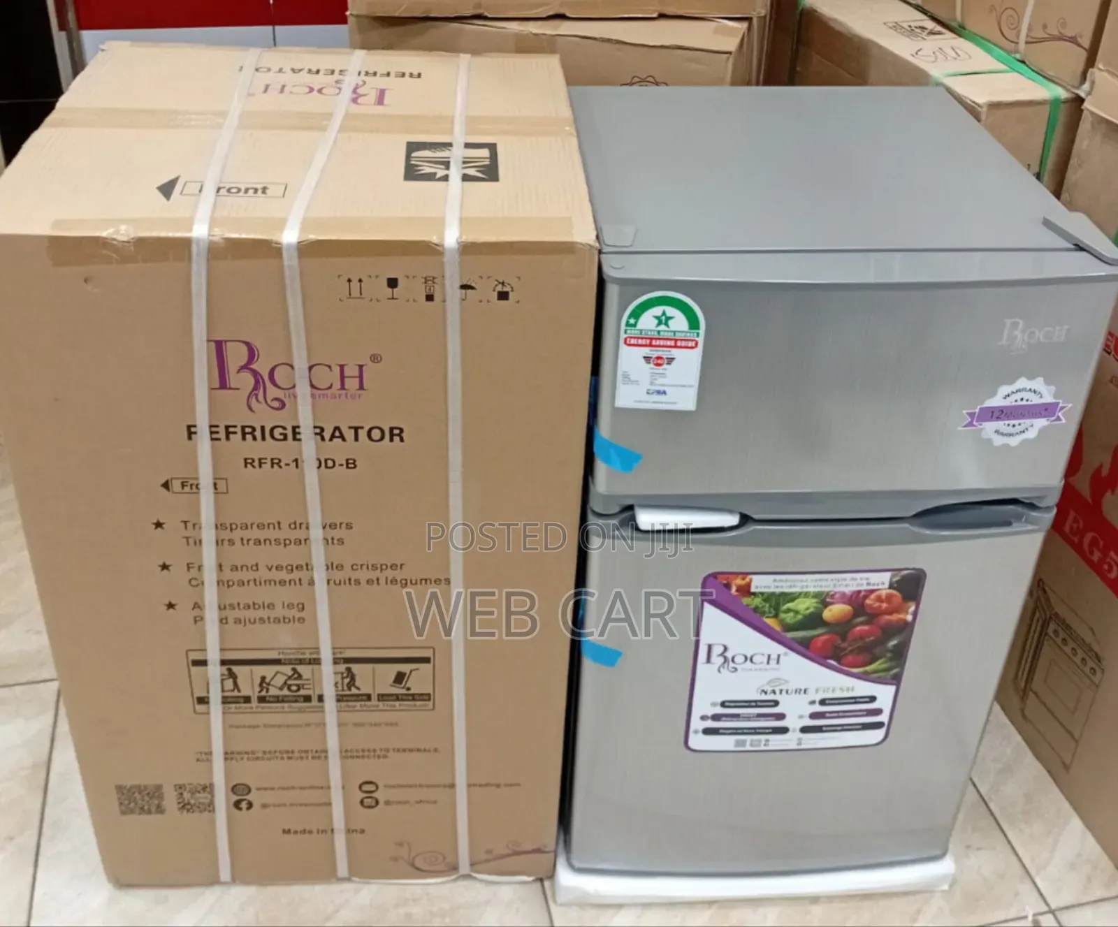 Roch 92litres Doubledoor Fridge