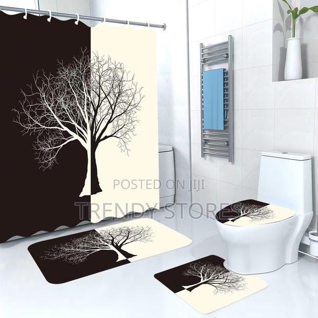 Bathroom Mat Set With Shower Curtains - main view