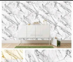 Improve Elegacy With Silver/Grey Marble Wallpaper
