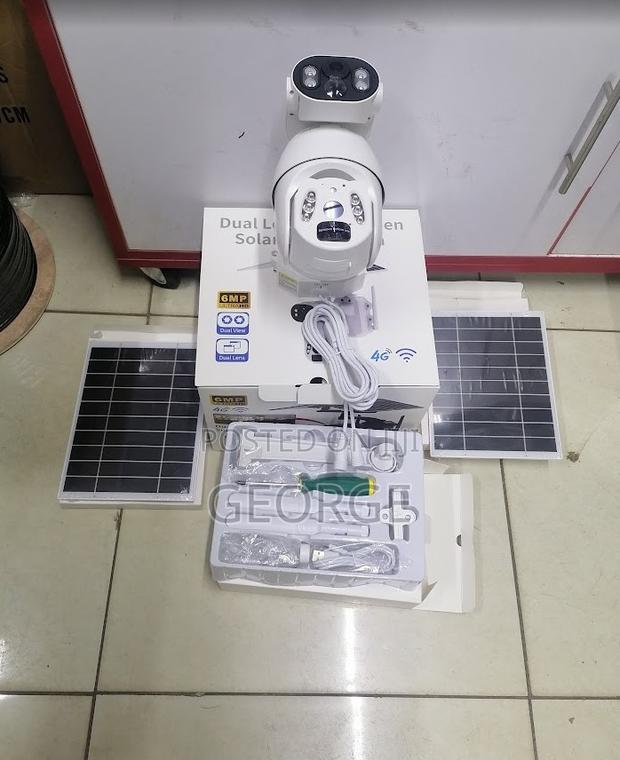 4g 6mp Dual Lens Dual Screen Solar PTZ Camera, - main view