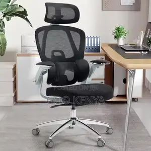 Office Chair ; Leather Swivel Ergonomic Office Chair