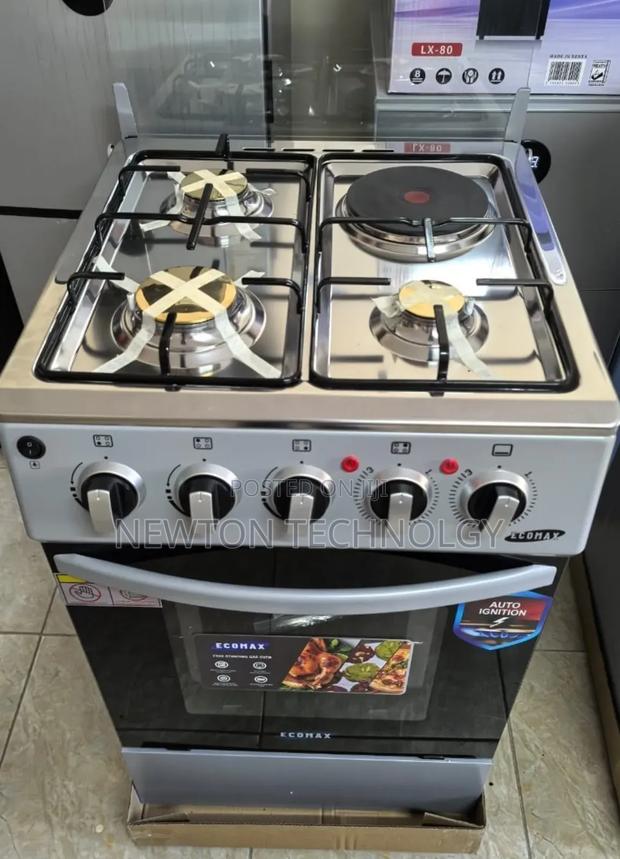 Ecomax 3 Gas + 1 Electric Cooker 50*55 With Electric Oven