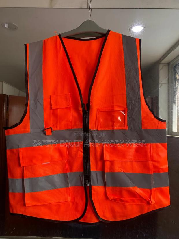 Orange Executive Reflectors With Double Stitching.