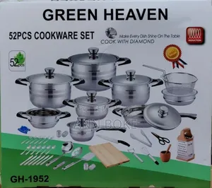  *52 Piece Green Heaven Induction Base Stainless Steel
