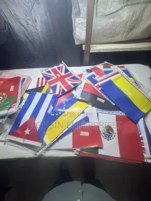 Europe and South America Flags Double Side ( 20cm by 30cm)