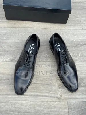 Clarks Leather Official Shoes With Rubber Sole
