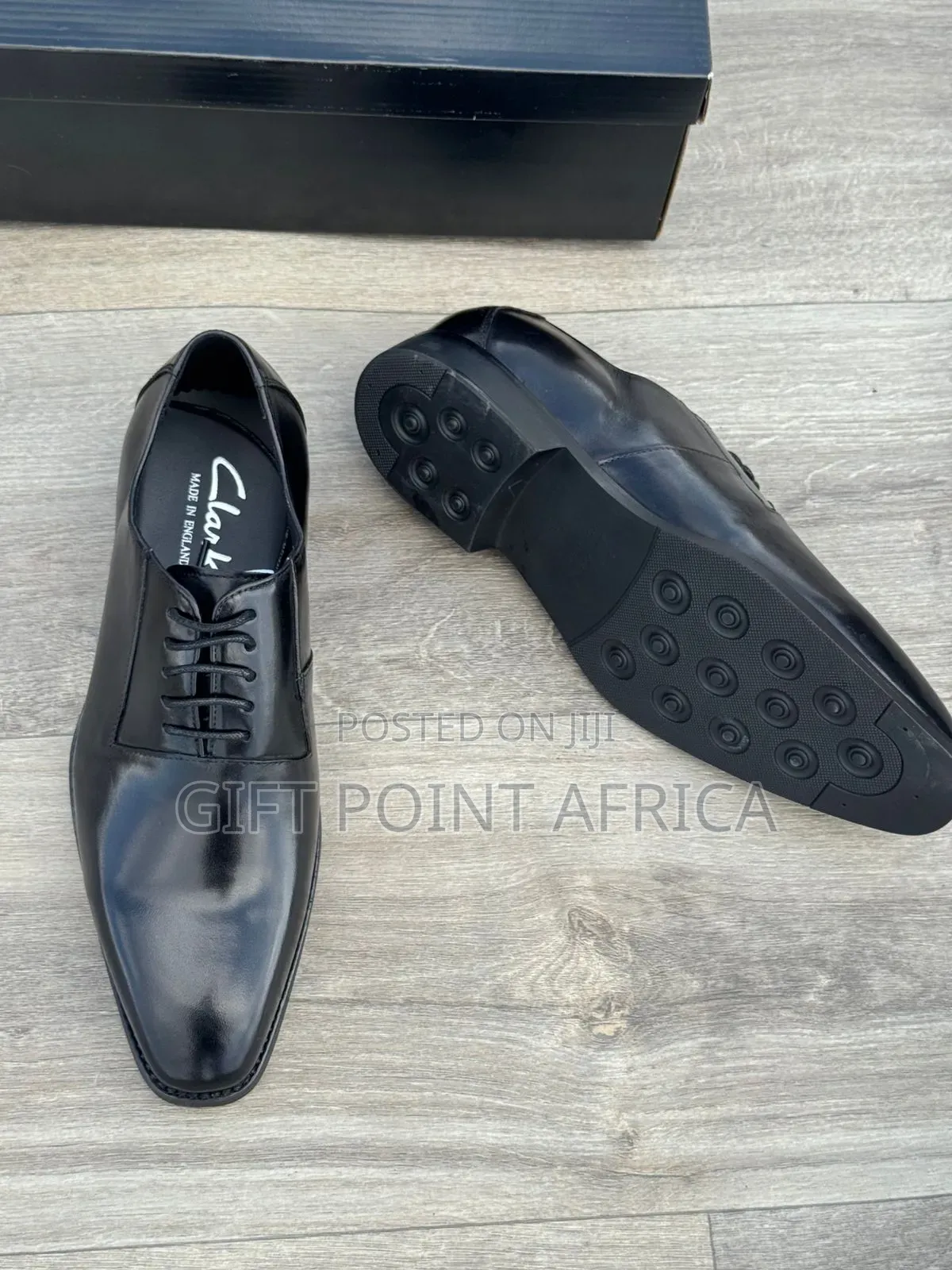 Clarks Leather Official Shoes With Rubber Sole