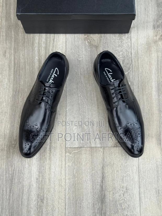 Leather Clarks Official Shoes With Laces
