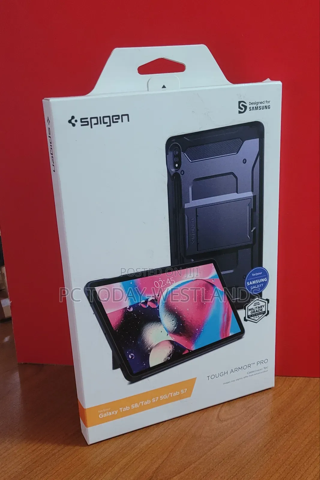 Spigen Rugged Armor Case For Galaxy Tab S8 / Tab S7