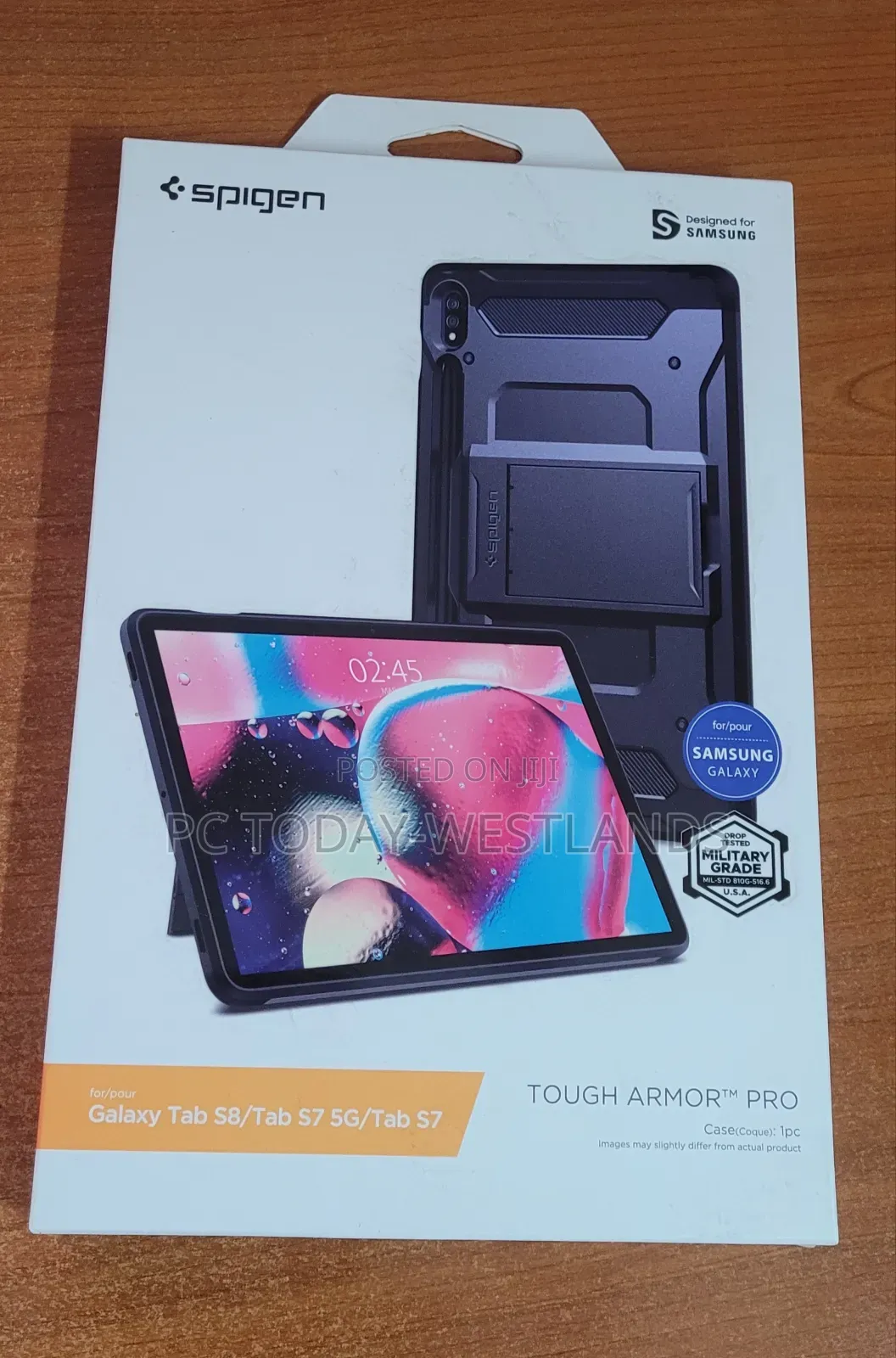 Spigen Rugged Armor Case For Galaxy Tab S8 / Tab S7