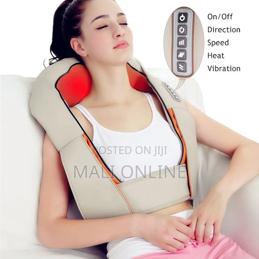 Deep Kneading Neck & Back Massager Full Body Shiatsu Pillow