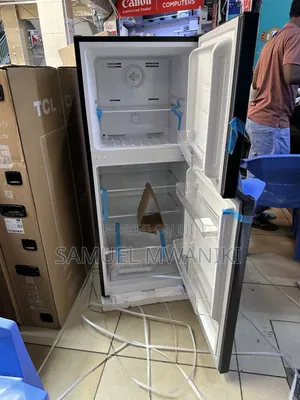 Von 182 Liters Fridge Double Door No Frost Dark Inox