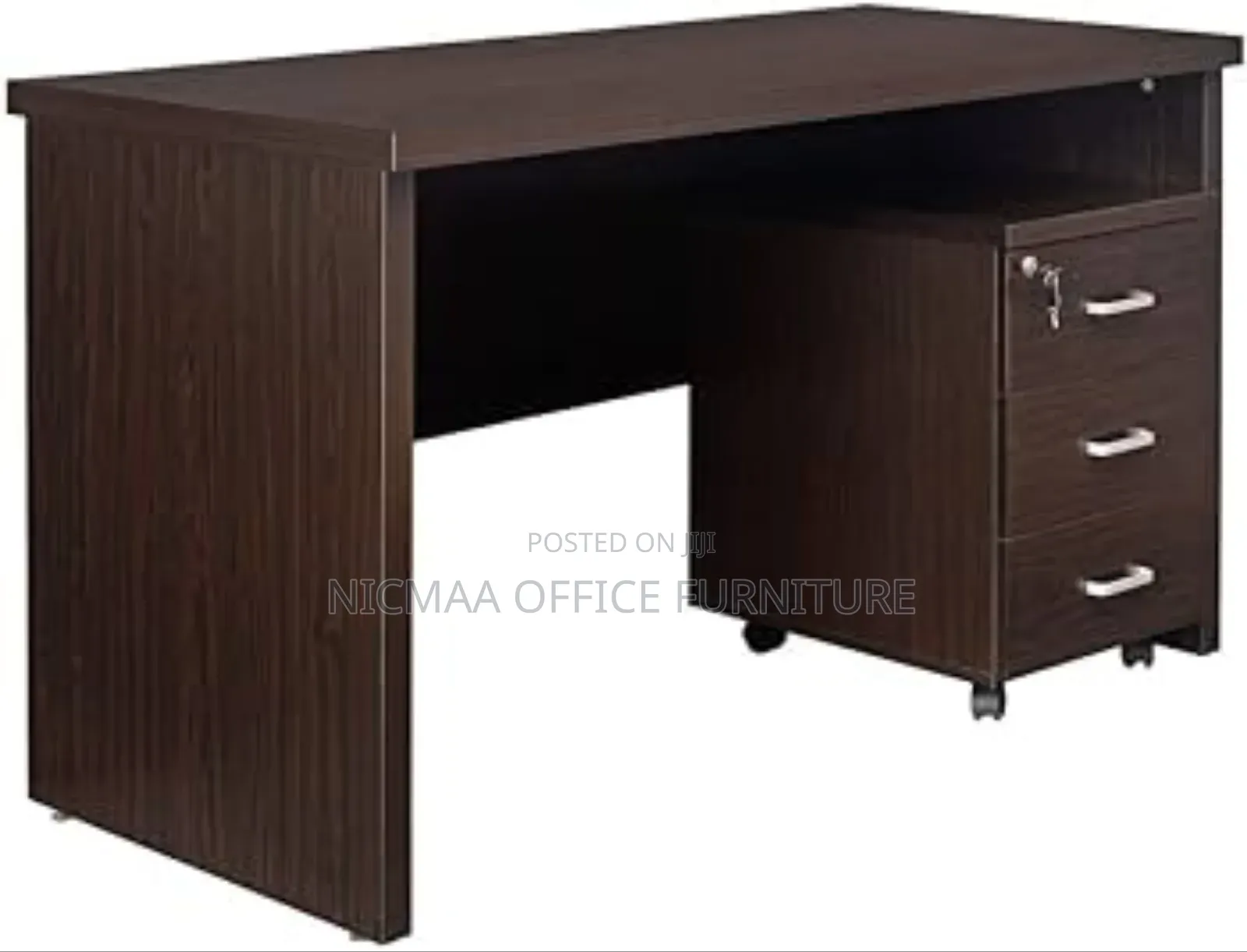 2.0m Office Table With Pedestal